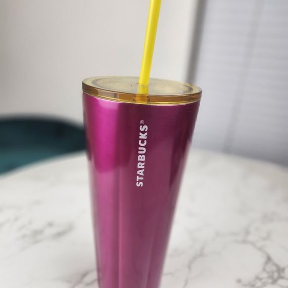 Starbucks Other - Starbucks Summer Stainless Steel Petunia Cold Cup Venti 24oz Fuchsia Tumblr